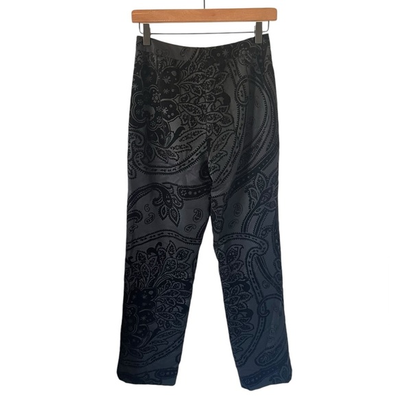 Lafayette 148 Black Wool Jacquard Pants - Picture 7 of 7